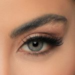لنز ایفوریا مدل گری (Euphoria Gray) طوسی عسلی با دور خط و بزرگنمایی