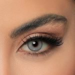 لنز ایفوریا مدل اسموکی (Euphoria Smoky) طوسی روشن با دور خط و بزرگنمایی
