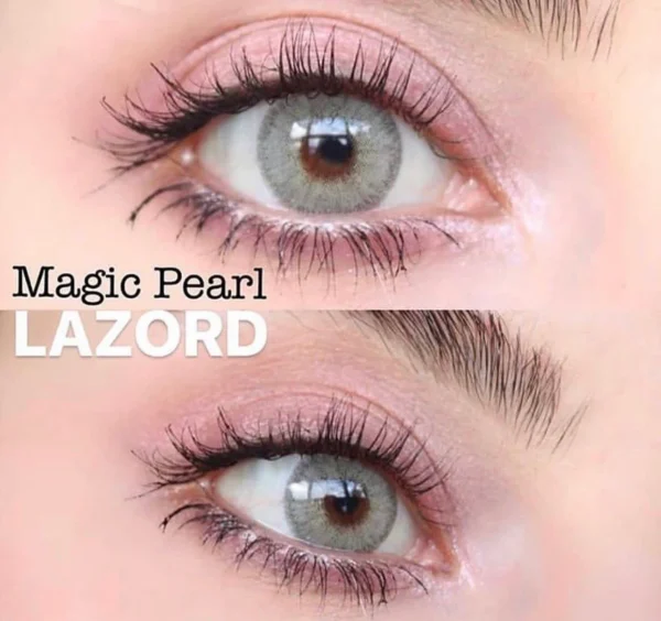 لنز رنگی لازورد مجیک پرل lazord magic pearl طوسی سبز روشن