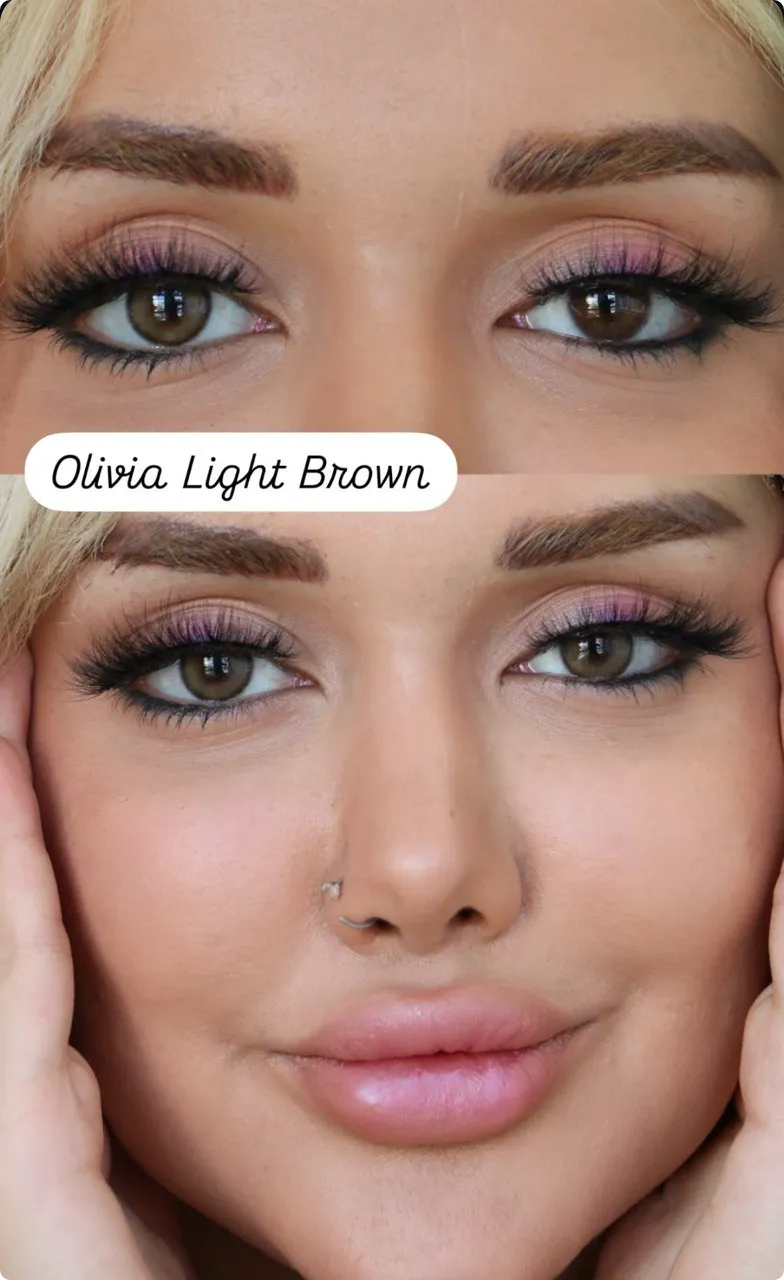 لنز چشم مینی آوا اولیویا لایت براون – Mini Ava Olivia Light Brown