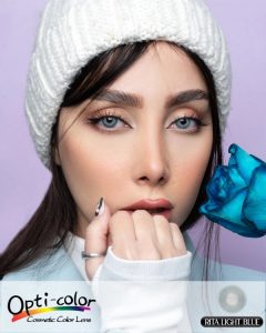 لنز آبی یخی